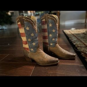 Shyanne American flag cowboy boot womens size 8